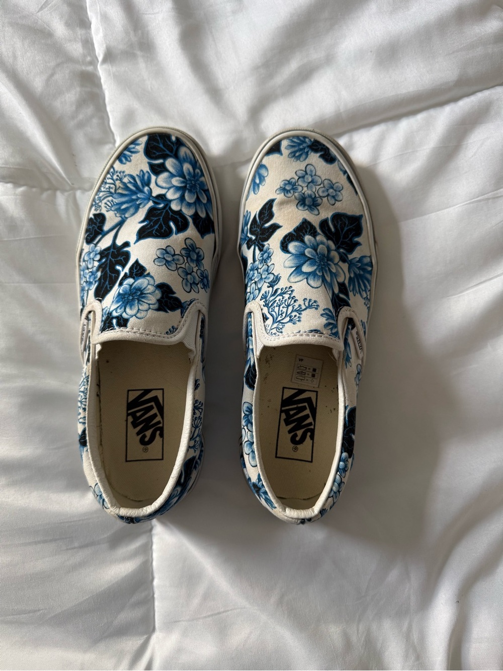 Blue Floral Vans